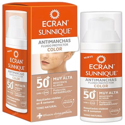 Ecran Sunnique Écran Coloration Visage Anti-Tâches SPF50+ 50 ml