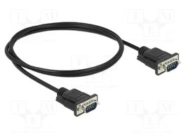 DELOCK Câble RS232 D-Sub 9pin femelle à femelle, 1m