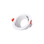 Downlight Rond GU10 Sans Douille ni Ampoule - Blanc - Anneau Encastré pour LED