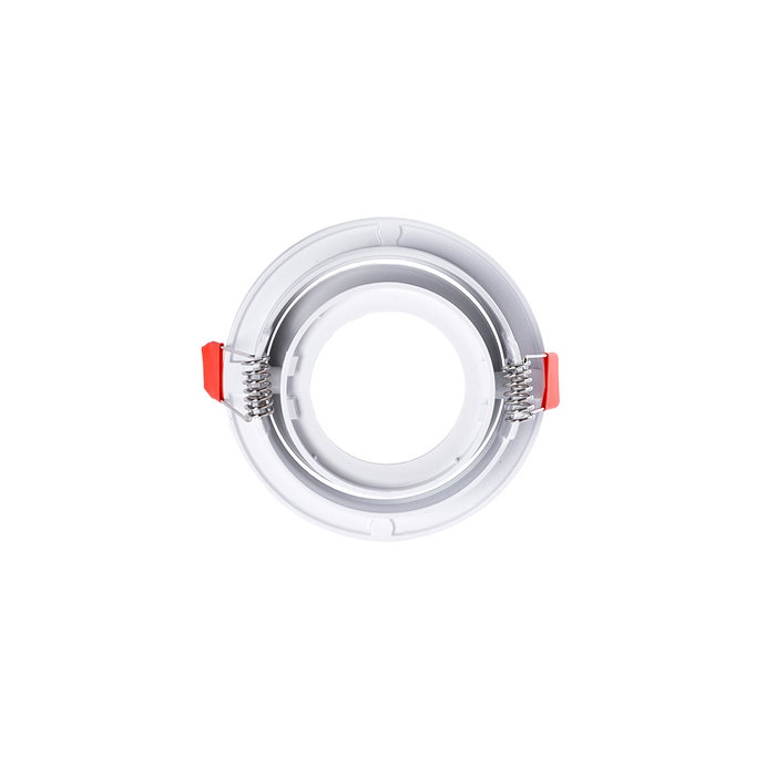 Downlight Rond GU10 Sans Douille ni Ampoule - Blanc - Anneau Encastré pour LED Downlight Rond GU10 Sans Douille ni Ampoule - Blanc - Anneau Encastré pour LED
