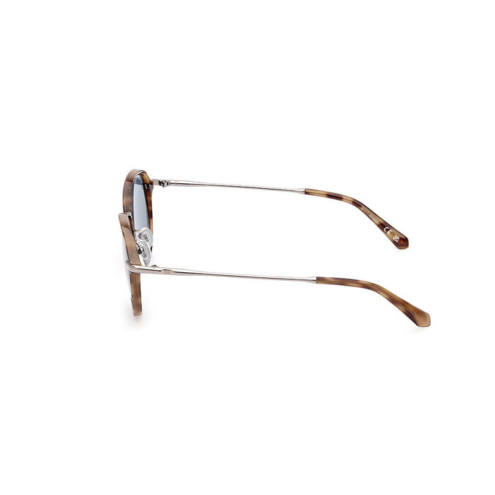 GUESS Lunettes de soleil GU00068-53V rondes havane clair et bleu
