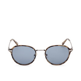 GUESS Lunettes de soleil GU00068-53V rondes havane clair et bleu