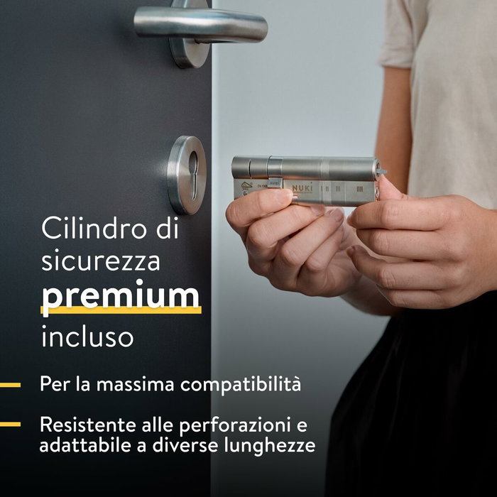Serrure à mortaiser Nuki Acier inoxydable