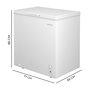 Congélateur Cecotec Bolero CoolMarket Chest 198M 198 L Blanc D