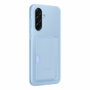 Samsung EF-OA366TLEGWW Coque avec porte-cartes pour Galaxy A36 5G, Bleu