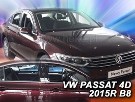 Heko Déflecteurs de fenêtres arrière pour Volkswagen Passat B8 Sedan (2014-)