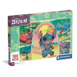 Clementoni - Puzzle Stitch 180 Pièces Super - Dès 3 Ans - 48,5 x 33,5 cm - Dessins Animés - Pour Enfants