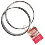 Lily Cook Lot de 2 moules à anneaux de 12 cm en acier inoxydable