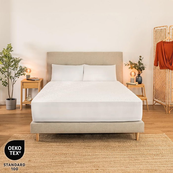 Protecteur de matelas Cecotec Flow ProtectMattress 1000 CloudSense Blanc Lit ½ persones