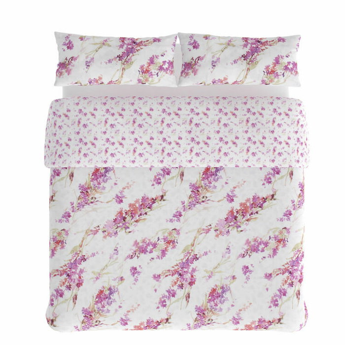Parure de couette Hosteline SPRING Mauve Lit 1 persone 3 Pièces Parure de couette Hosteline SPRING Mauve Lit 1 persone 3 Pièces