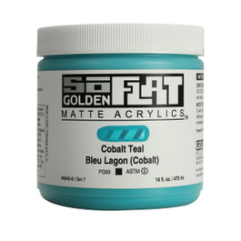 Golden SoFlat Peinture Acrylique Cobalt Sarcelle 473 ml