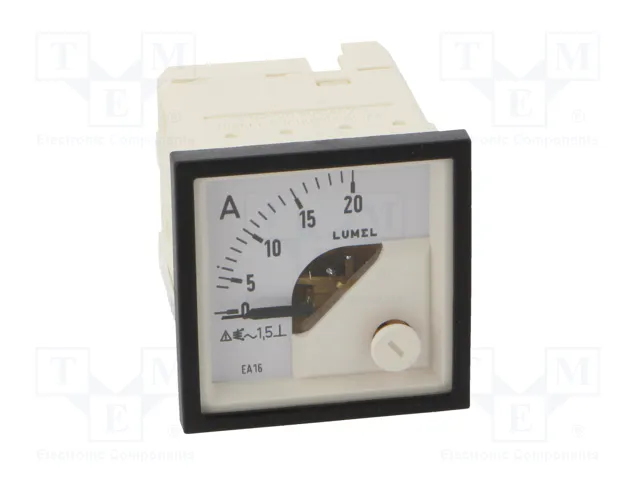 LUMEL EA16N Ampèremètre analogique sur panneau 20A AC True RMS