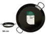 La Dehesa Paellera Émaillée 34 cm - 6 Rations, Acier Émaillé Noir (Set de 6)