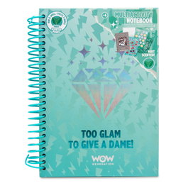 Carnet A5 à colorier et à dessiner Annie Wow Generation - Design de créatrice de mode, 15x21 cm, avec autocollants, pages à gratter et feuilles odorantes