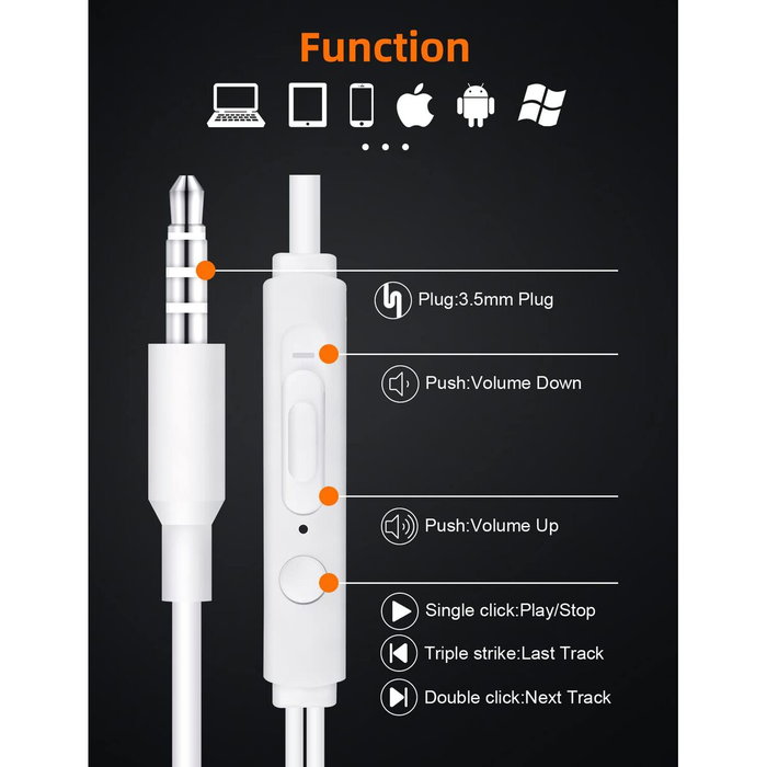 Casque Panasonic RP-HJE125E-K Noir