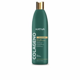 Kativa Shampoo Colagène Anti-Âge, Douceur et Brillance, Pour Cheveux Abîmés, 355 ml