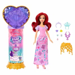 Disney Princess - Sceptre de la princesse Ariel - Princesse reveal - JHL49 - Figurine avec accessoires cachés