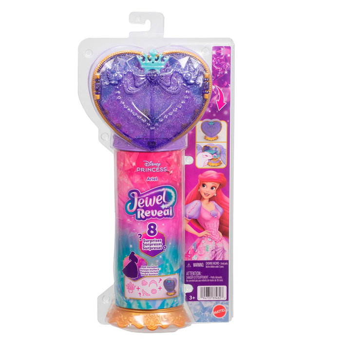 Mattel Disney Princess Ariel Jewel Reveal - Poupée et Accessoires Surprise