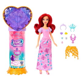 Mattel Disney Princess Ariel Jewel Reveal - Poupée et Accessoires Surprise