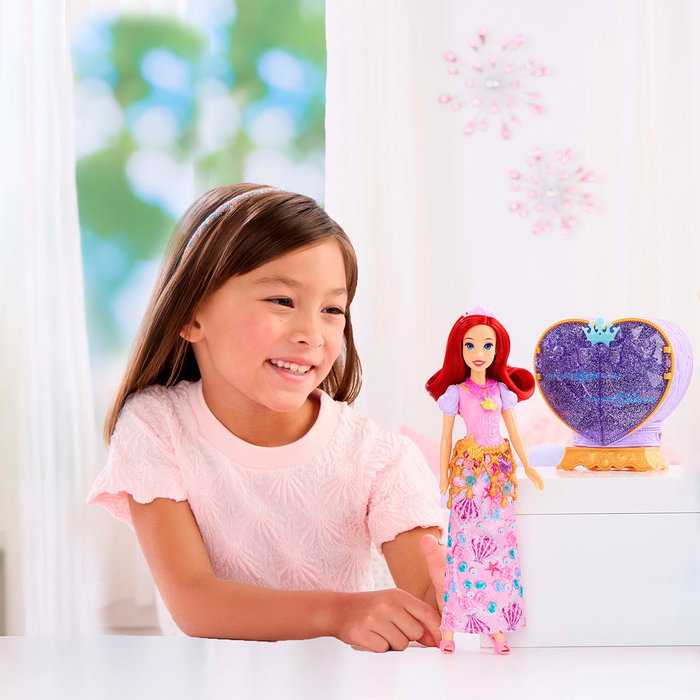 Mattel Disney Princess Ariel Jewel Reveal - Poupée et Accessoires Surprise