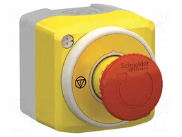 SCHNEIDER ELECTRIC Harmony XB5 Cassette de pilotage, Bouton champignon rouge, LED, NC x2 + NO