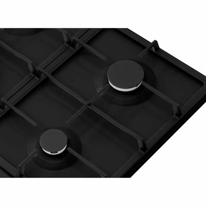 Amica PGA6101ApCb RETRO Table de cuisson à gaz 4 foyers, Noir