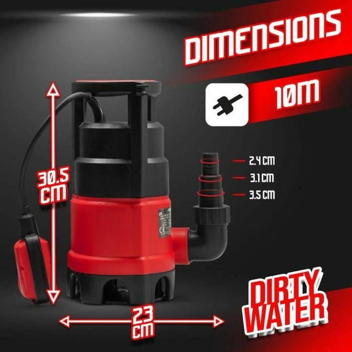 Elem Pompe vide-cave 550W pour eaux chargées