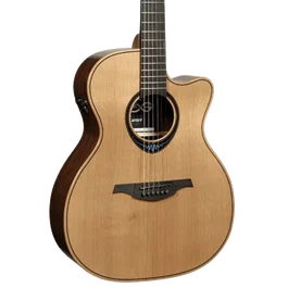 LAG Guitare Acoustique Auditorium Cutaway A/E Blue Wave 2