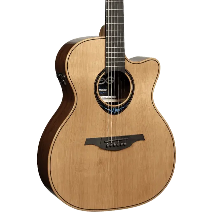 LAG Guitare Acoustique Auditorium Cutaway A/E Blue Wave 2 LAG Guitare Acoustique Auditorium Cutaway A/E Blue Wave 2