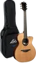 LAG Guitare Acoustique Auditorium Cutaway A/E Blue Wave 2