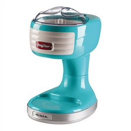 Ariete 76/01 Picadora de Hielo Party Time - Broyeur à glace compact, design exclusif, facile à utiliser et à nettoyer - Bleu