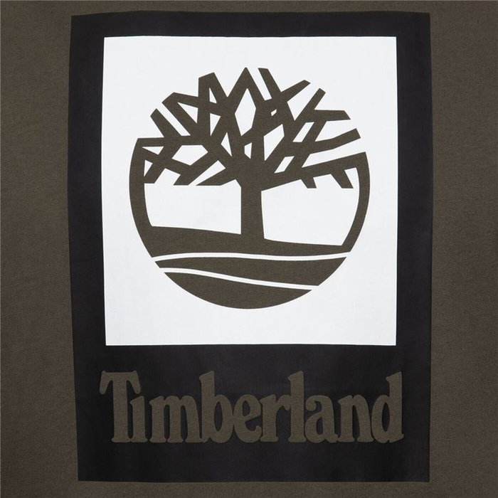 T-shirt à manches courtes homme Timberland Stack Logo Olive