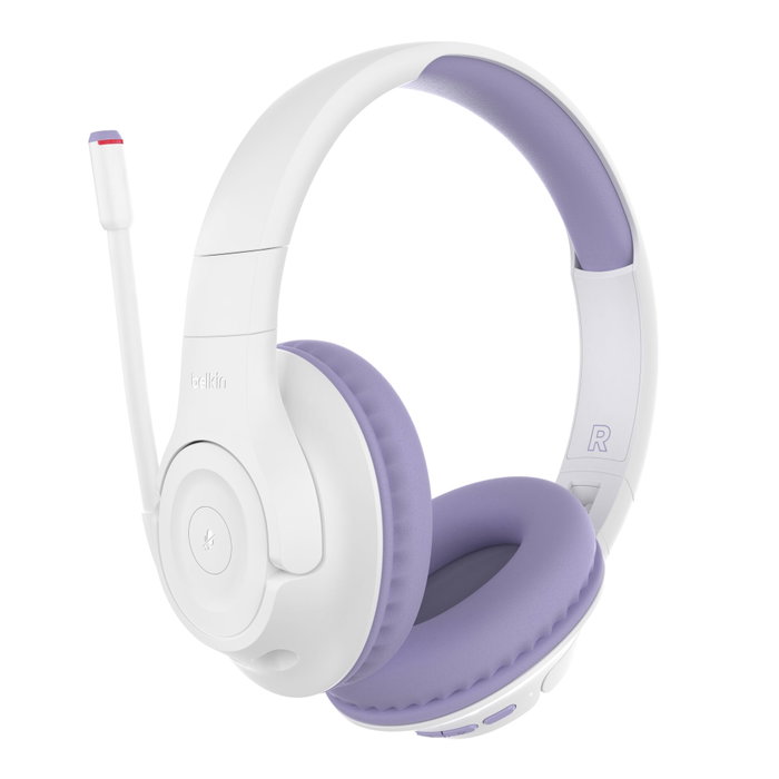 Belkin Soundform Inspirer Casque Supra-auriculaire pour Enfants Bluetooth Blanc/Lavande Belkin Soundform Inspirer Casque Supra-auriculaire pour Enfants Bluetooth Blanc/Lavande