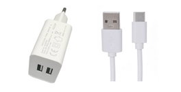 MicroConnect Ensemble de chargeur USB-C 2,4A, Blanc