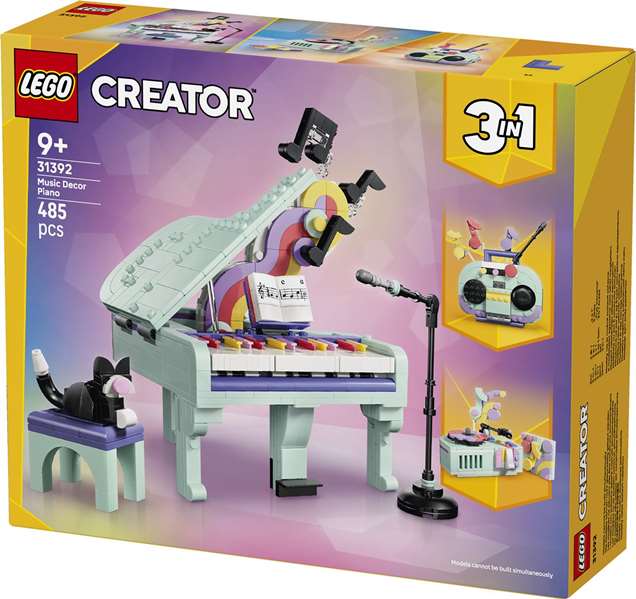 LEGO Creator 3-en-1 Décoration Musicale : Piano et Chat 31392