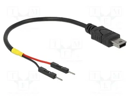 DELOCK Câble USB 2.0 avec USB B mini prise et connecteur à broches 1pin x2