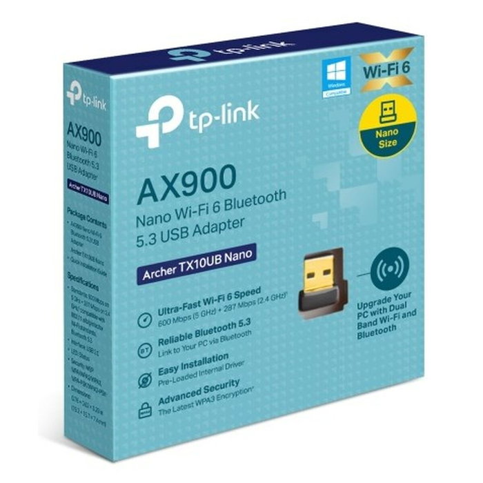TP-Link Archer TX10UB Nano - Clé USB Wi-Fi AC1300, adaptateur réseau sans fil 2.4/5 GHz, USB 3.0, compatibilité WPA3 TP-Link Archer TX10UB Nano - Clé USB Wi-Fi AC1300, adaptateur réseau sans fil 2.4/5 GHz, USB 3.0, compatibilité WPA3