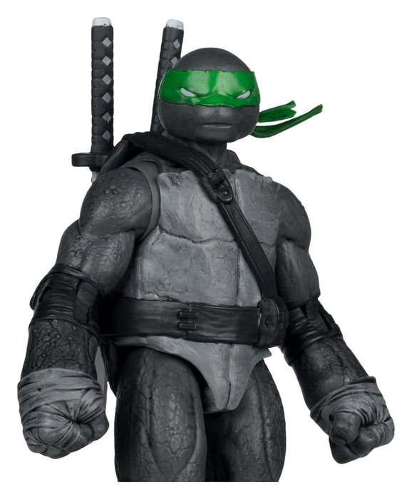 McFarlane Toys Tortues Ninja Page Punchers figurine Leonardo (Noir Blanc & Vert) (Red Platinum Edition) 13 cm