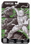 McFarlane Toys Tortues Ninja Page Punchers figurine Leonardo (Noir Blanc & Vert) (Red Platinum Edition) 13 cm