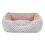 TRIXIE KALINE MIO - Panier pour chien avec coussin réversible - Housse déhoussable et fond antidérapant - 65 x 50 cm - Gris et vieux rose