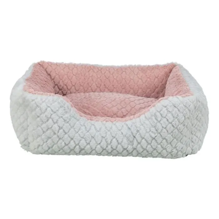 TRIXIE KALINE MIO - Panier pour chien avec coussin réversible - Housse déhoussable et fond antidérapant - 65 x 50 cm - Gris et vieux rose TRIXIE KALINE MIO - Panier pour chien avec coussin réversible - Housse déhoussable et fond antidérapant - 65 x 50 cm - Gris et vieux rose