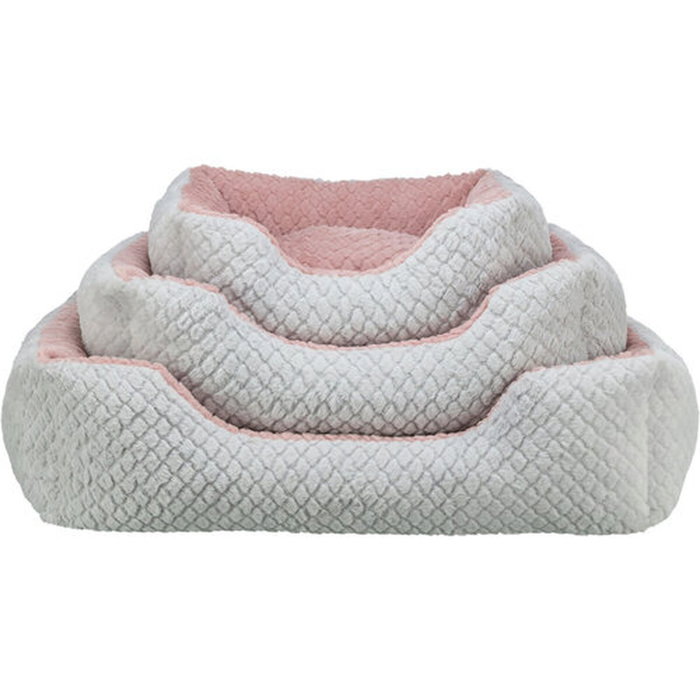 Trixie Kaline Mio Panier pour chien 65 x 50 cm Gris / Vieux rose