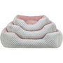 Trixie Kaline Mio Panier pour chien 65 x 50 cm Gris / Vieux rose