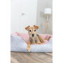Trixie Kaline Mio Panier pour chien 65 x 50 cm Gris / Vieux rose
