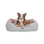 Trixie Kaline Mio Panier pour chien 65 x 50 cm Gris / Vieux rose