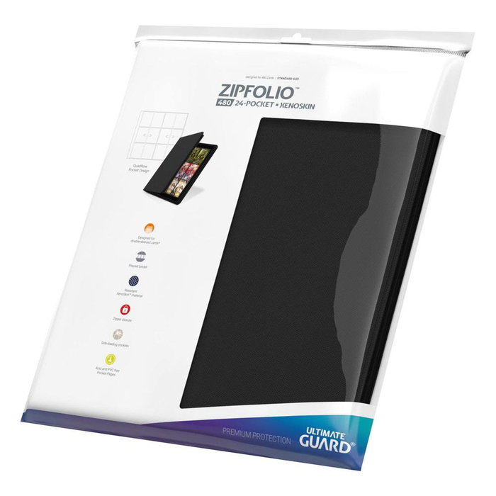 Ultimate Guard Zipfolio 480 24-Pocket Xenoskin - Black Ultimate Guard Zipfolio 480 24-Pocket Xenoskin - Black