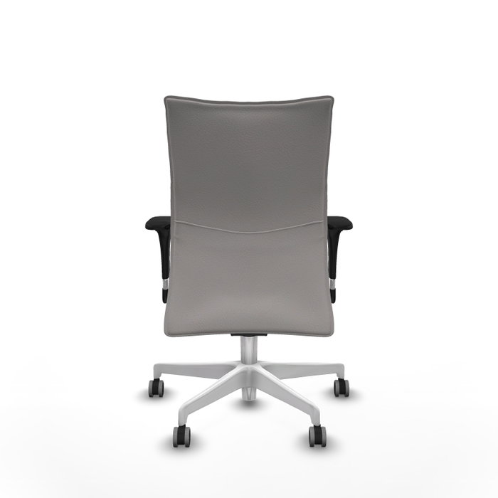 Piqueras Y Crespo Silla Albacete Confidente Blanche avec Mécanisme Synchrone et Similpiel