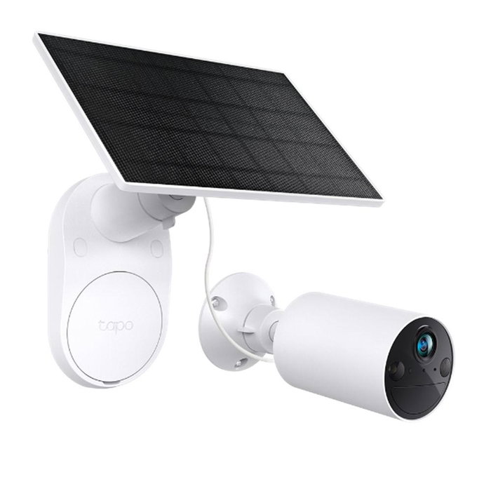 Tapo Caméra de Sécurité Wi-Fi TC82 Extérieure 2K 3MP Batterie Panneau Solaire IP65 Vision Nocturne Détection IA