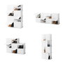 Rangement Modulaire Portable pour Chaussures InnovaGoods Blanc 36 paires
