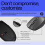 HP Souris sans fil rechargeable ambidextre Bluetooth 5.3 programmable avec capteur haute précision et autonomie 90 jours - Modèle 715
